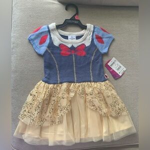NWOT Girl’s Disney Snow White Inspired Dress with Blue and Gold
